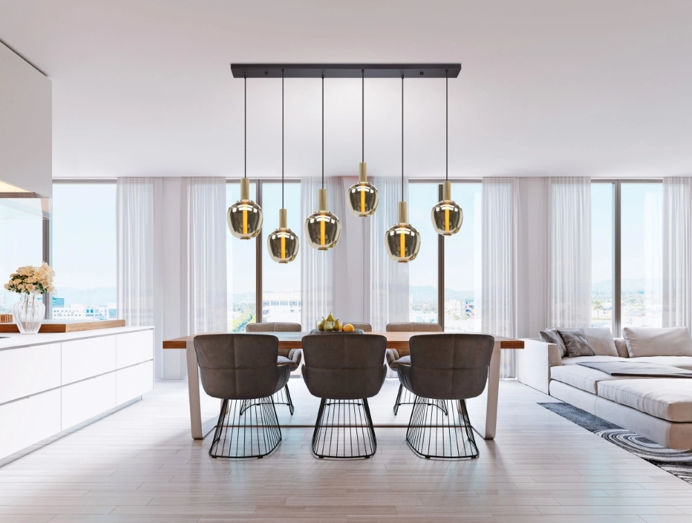 6-Licht Pendellampe Fruitera Golddesign Stars of Light 9008606360062