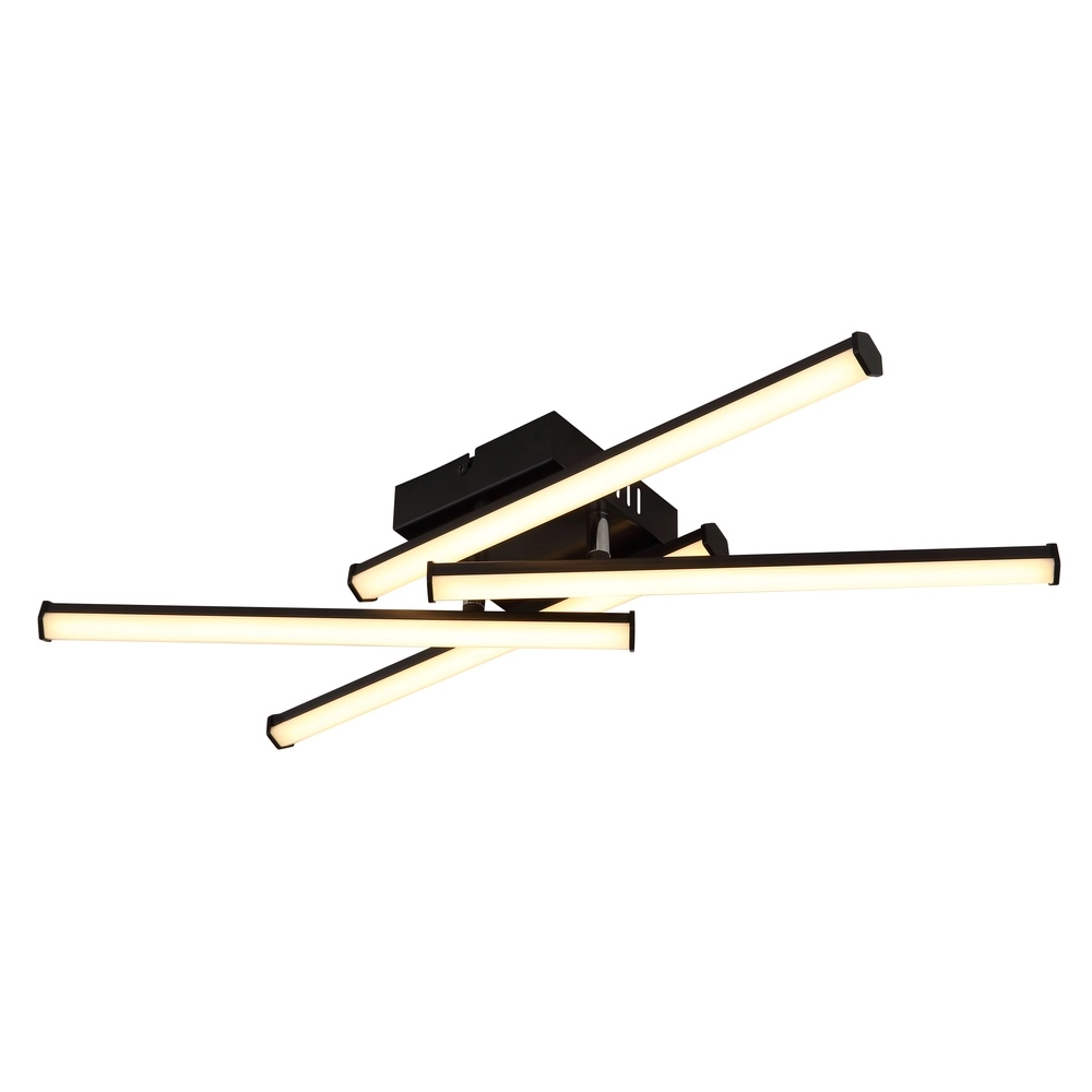 Moderne Deckenlampe Kirina 50 cm schwarzes Quadrat Globo 9007371515233