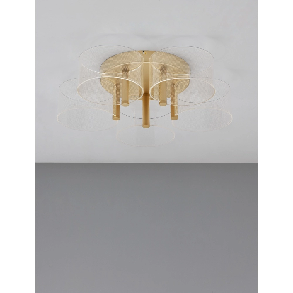Design-Deckenleuchte Gatlin gold Ø 56cm