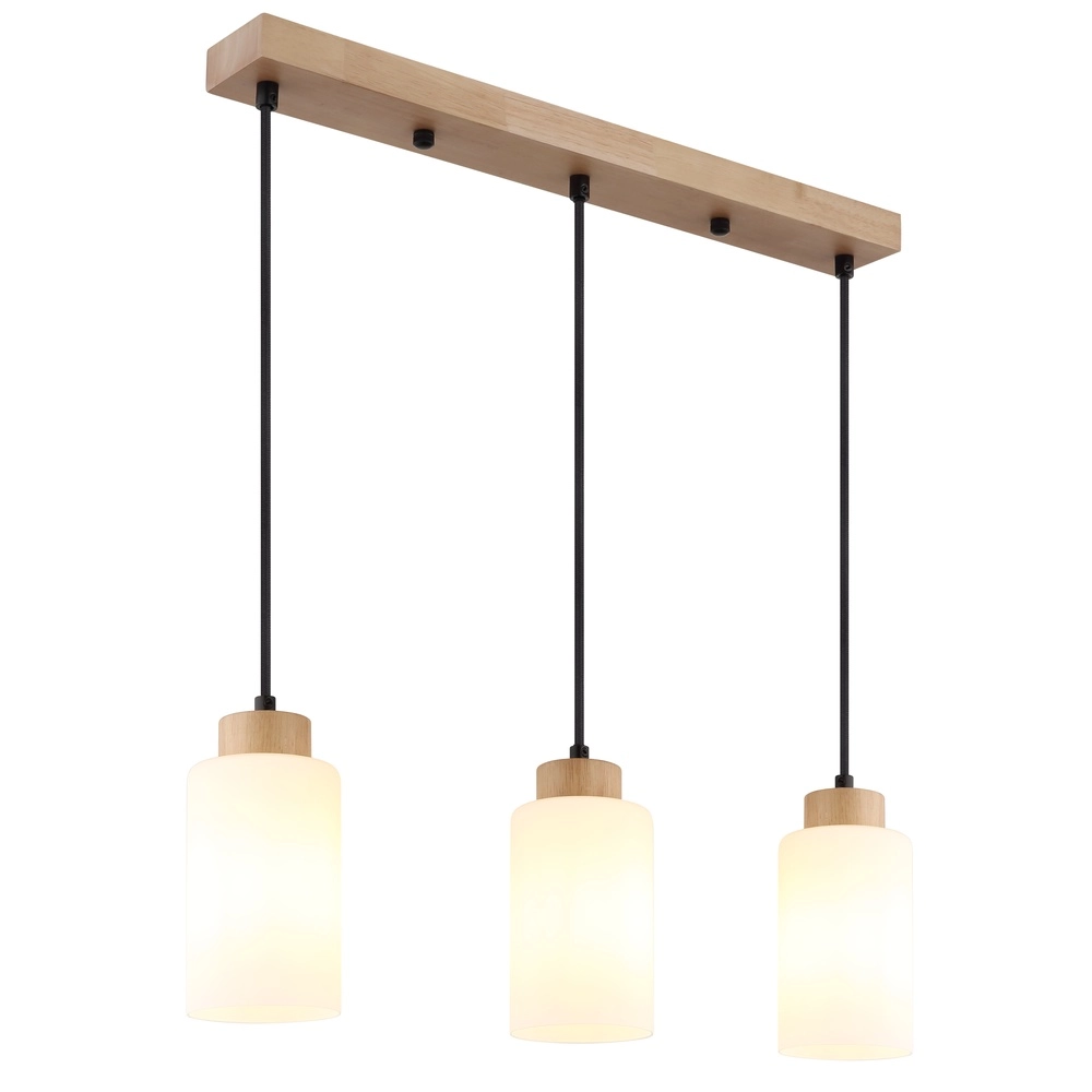 Pendellampe Rowena 3-Licht Holz