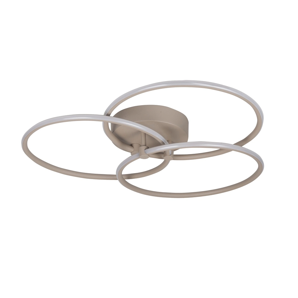 Moderne Deckenlampe Circles Sandbraun
