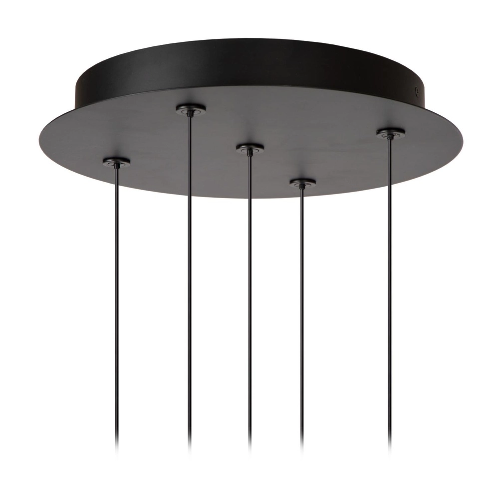 Design-Pendellampe Kligande 5-Licht-Schwarzpatrone Lucide 5411212134639