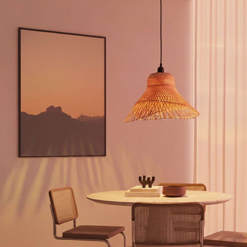 Rattan Pendelleuchte Aura Ø 45cm Lyora 5212017455826