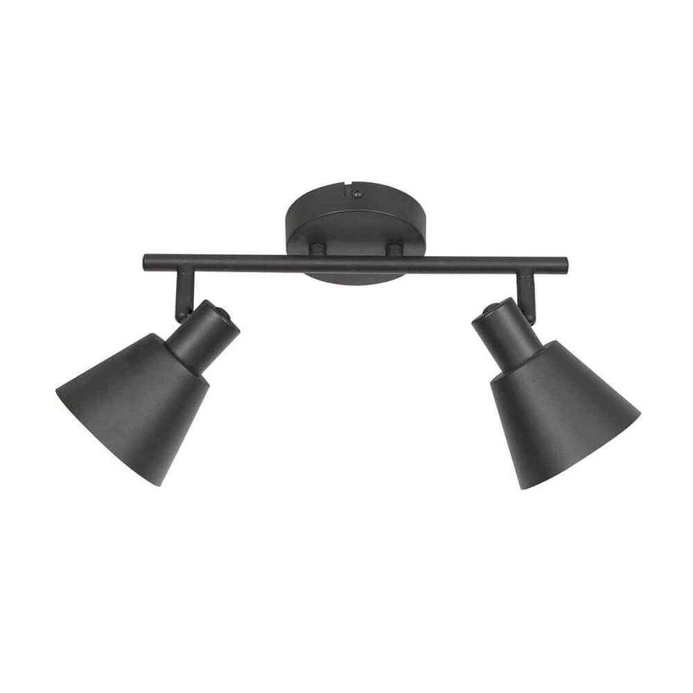 Deckenlampe Oeroe schwarz mit gold 2-flammig Steinhauer 8712746176339