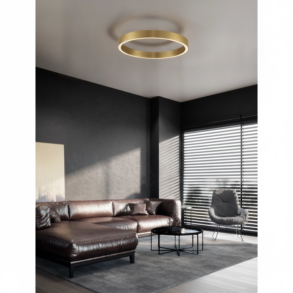 Design-Deckenleuchte Sting gold Ø 80cm