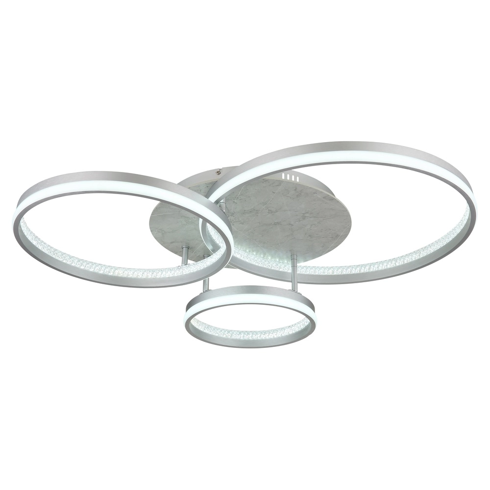 Deckenlampe Mary Silbergrau 3-Licht Globo 9007371519859