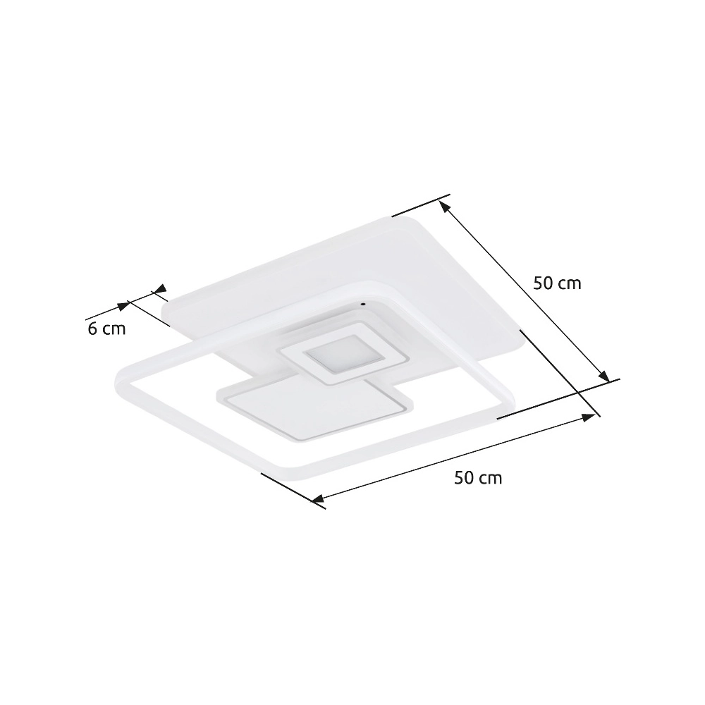 Design-Deckenlampe Roderick weiße 3000-6000K Globo 9007371414529