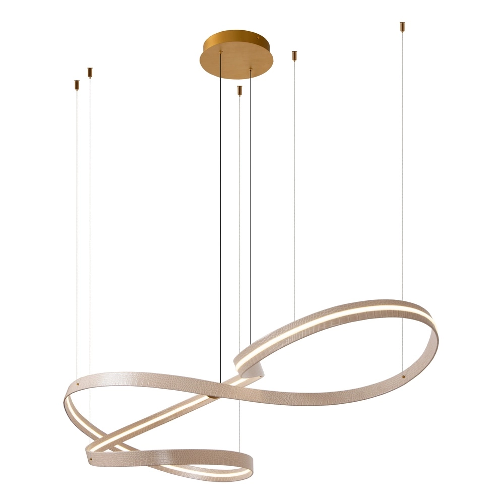 Moderne LED-Pendellampe Slalom Sand mit Wirkung Premium by Lucide 5411212135131