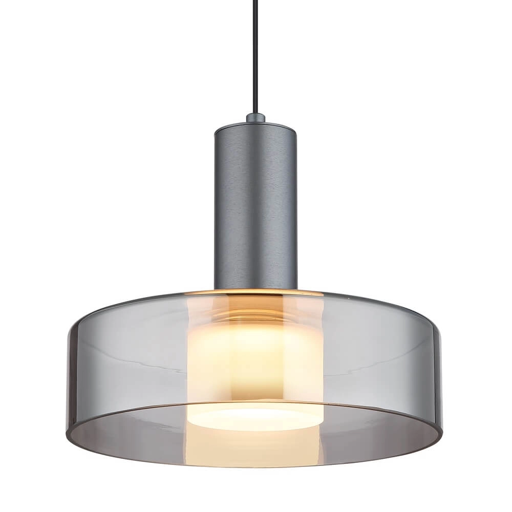 Schlanke Pendelleuchte Grant grau Ø 22cm Globo 9007371474899