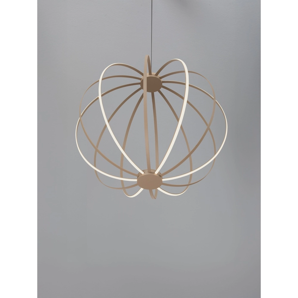 Pendellampe Brea beige Ø 50cm Lyora 5212017494375