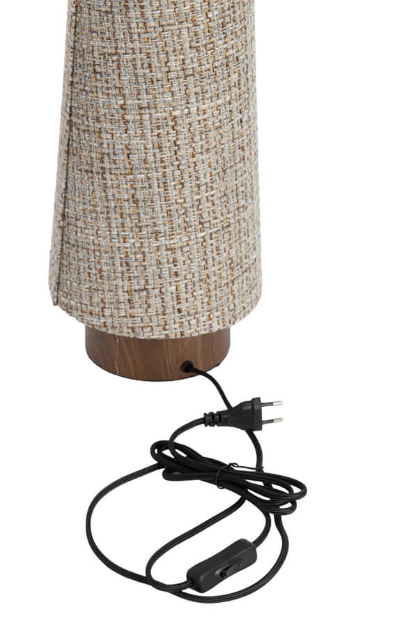 Geflochtene Tischleuchte Howie Holz Ø 15cm Light & Living 8717807759384