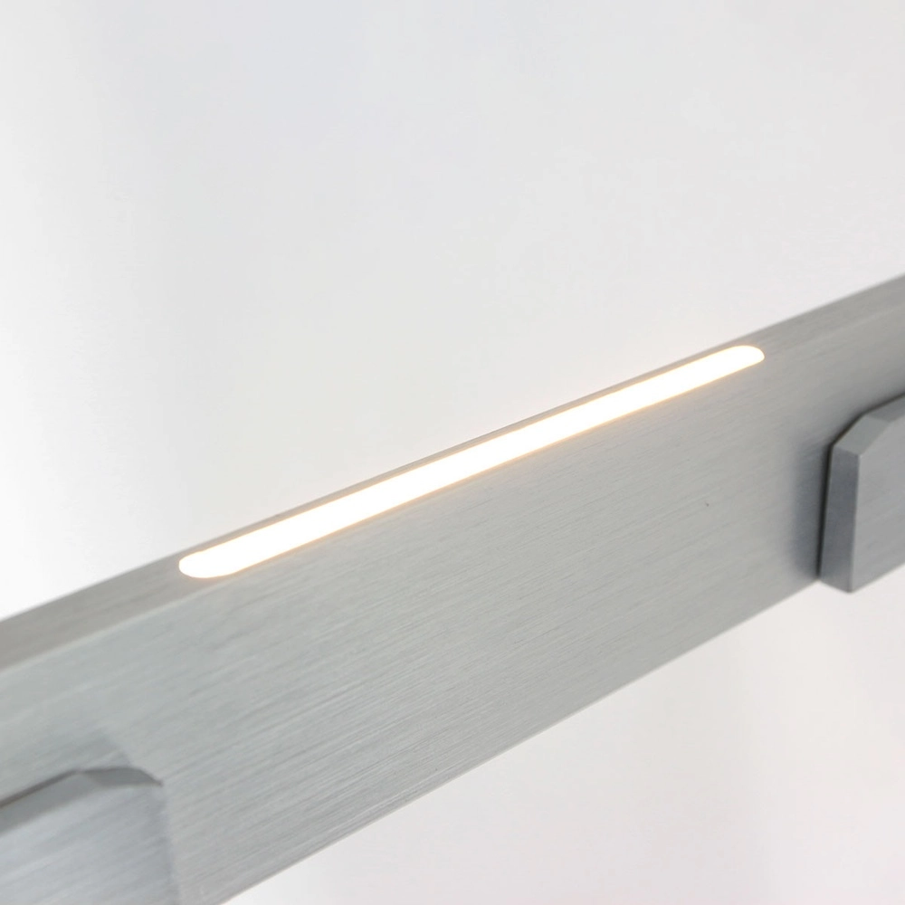 Schlanke Pendelleuchte Bloc Metallic-Grau Steinhauer 8712746148268