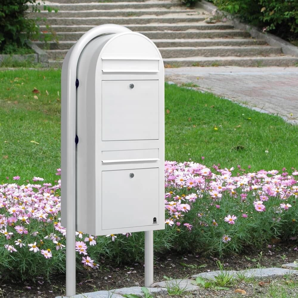 Briefkasten Duo 9016 Weiß Bobi 6417237014078