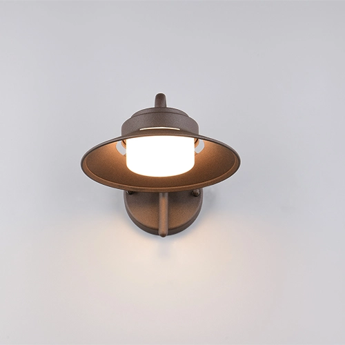 Moderne Stalllampe Atrato Rostbraun Trio 4017807691276