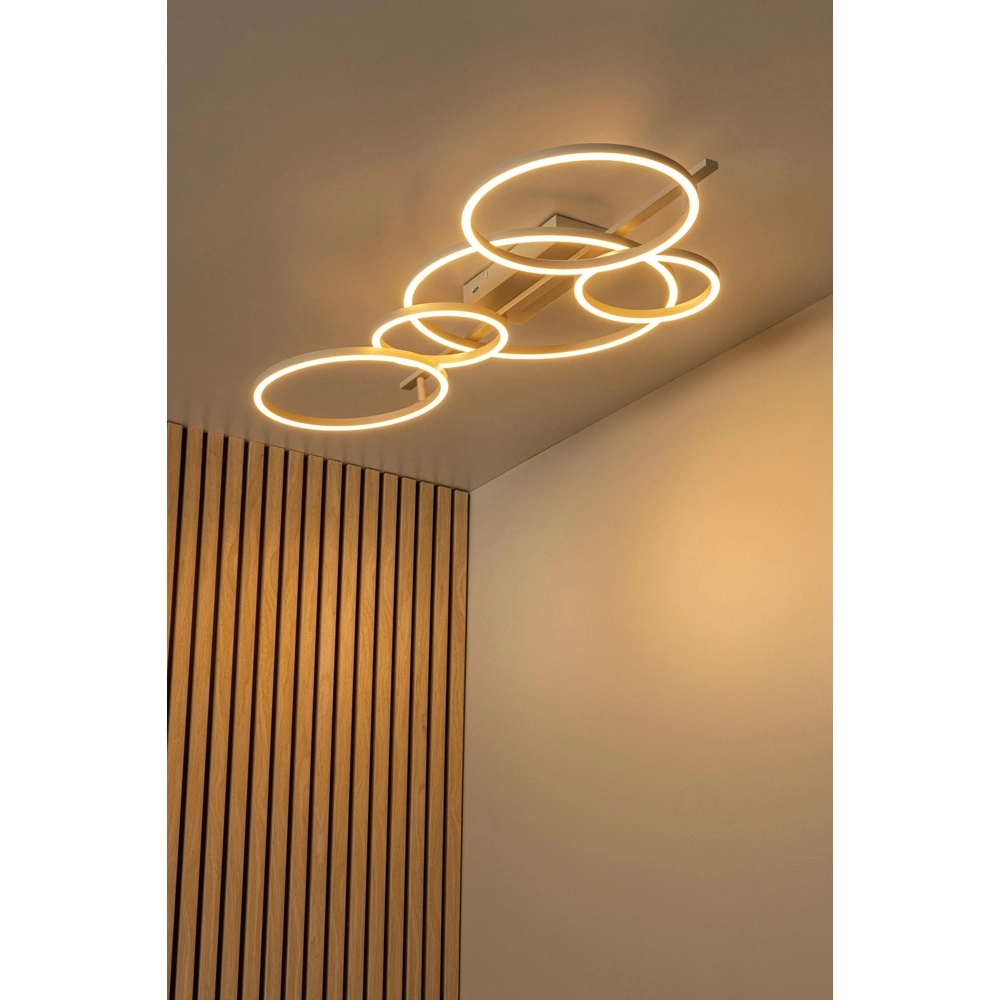 Moderne Deckenlampe Nicola Sandbraun Lucide 5411212531186