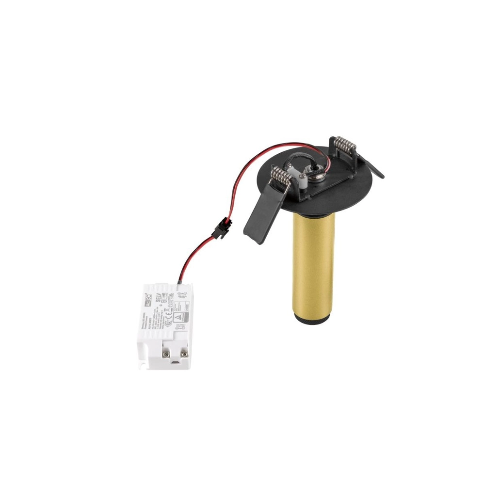 Einbaustrahler Grip! S Gold mit Schwarz 2700K SLV 4024163304788