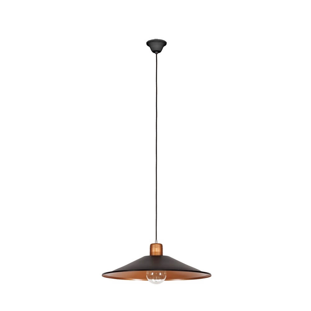 Schwarz mit Kupfer-Hängelampe Garret Lyora 5903139644495