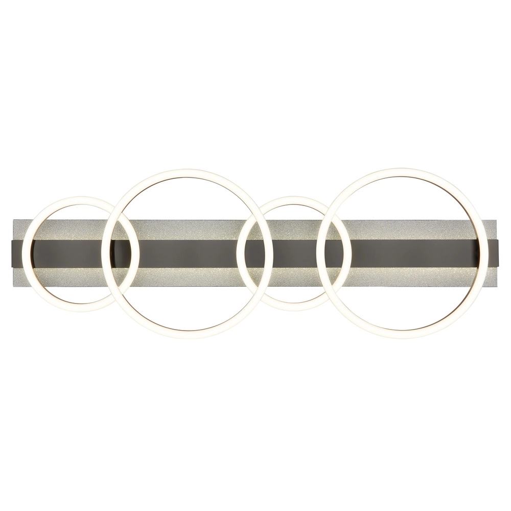 Schwarze Deckenlampe Norberto 4 Ringe Globo 9007371575831