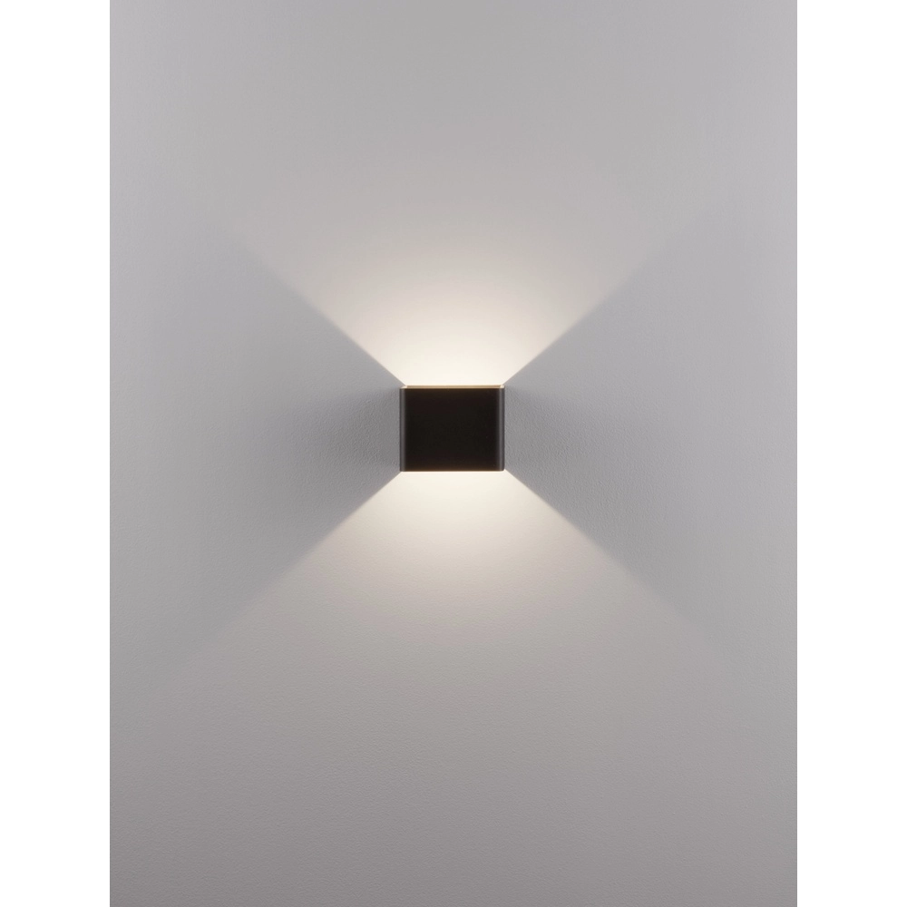 Wandstrahler Epic Quadratisch Schwarz