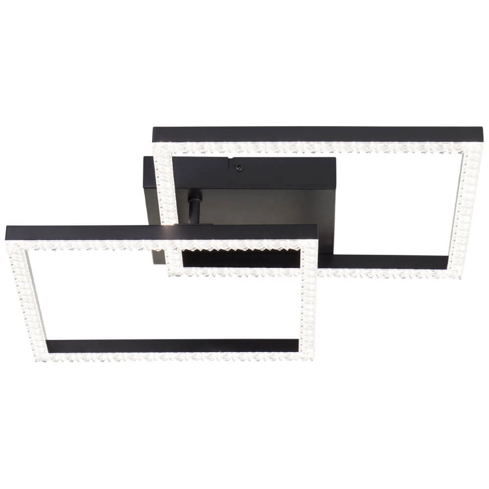 Schwarze Deckenleuchte Ranni 2700lm Brilliant 4004353442131