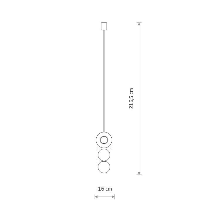 Design-Pendelleuchte Drops Wood A 1-helles Holz Lyora 5903139111737