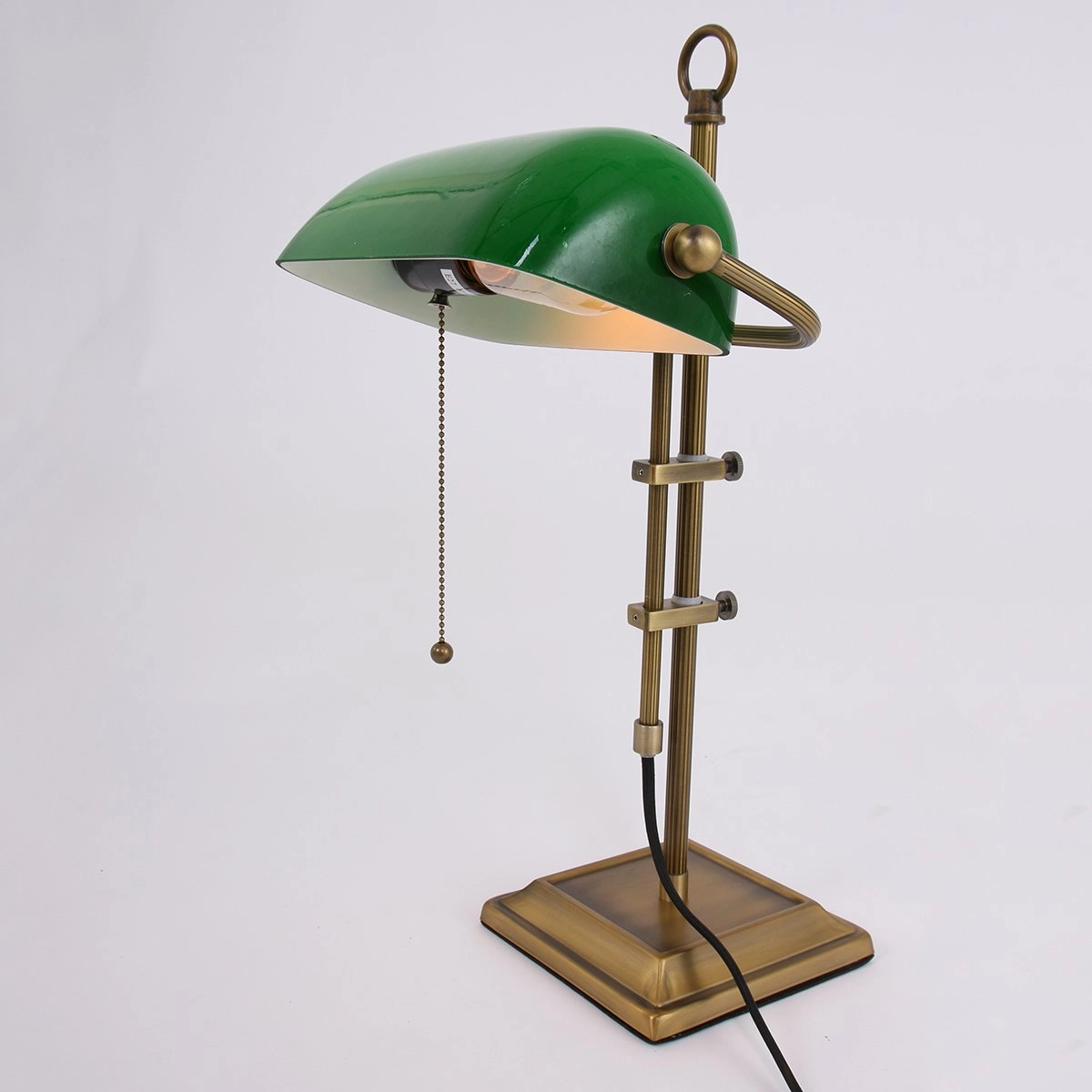 Schreibtischlampe Ancilla gold mit grün Steinhauer 8712746115383