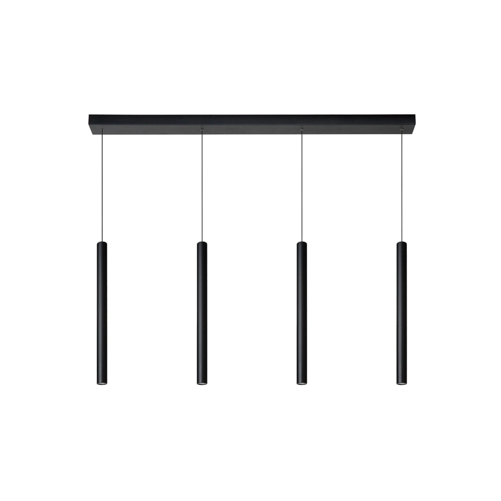 4-Licht Pendellampe Lorenz Design Schwarz