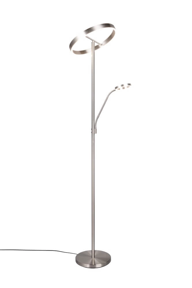 Design-Leselampe Willis Edelstahl – 180 cm Trio 4017807618129