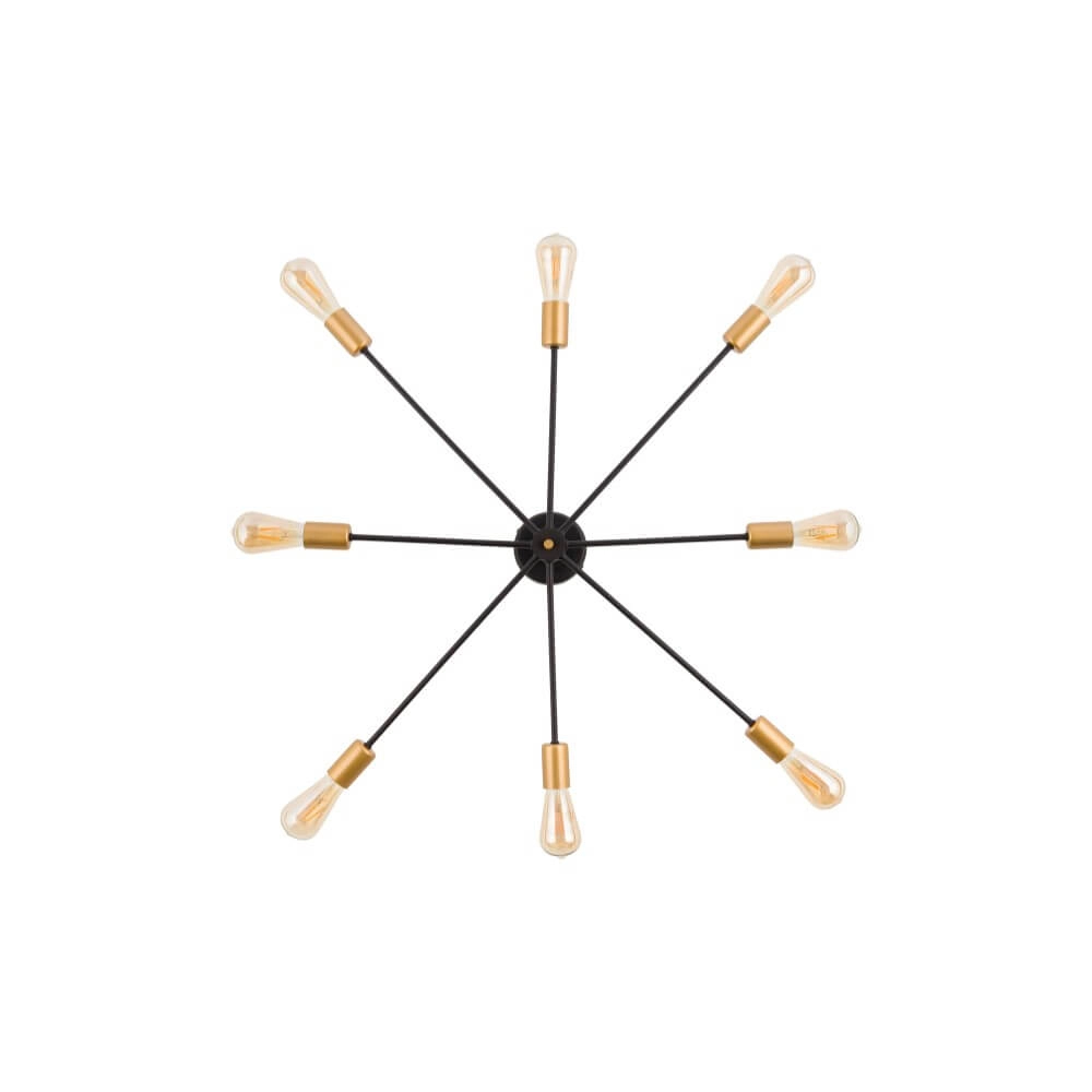 Schwarz-Goldene Deckenlampe Mill Lyora 5903139913591