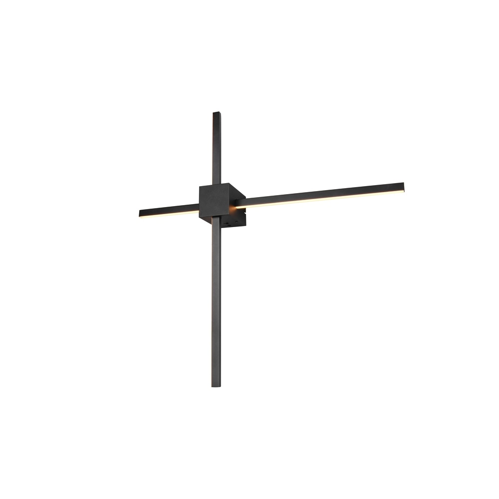 Moderne Wandlampe Cassino Schwarz 67,5 cm Trio 4017807683202