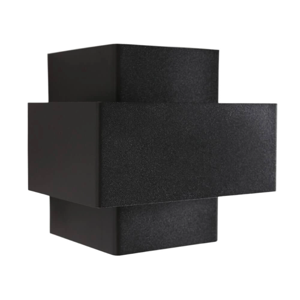 Schwarzer Wandstrahler Muro Quadrat Steinhauer 8712746152708