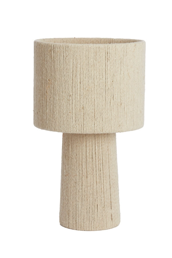 Japandi Tischleuchte Pitino creme Ø 31,5cm Light & Living 8717807699932