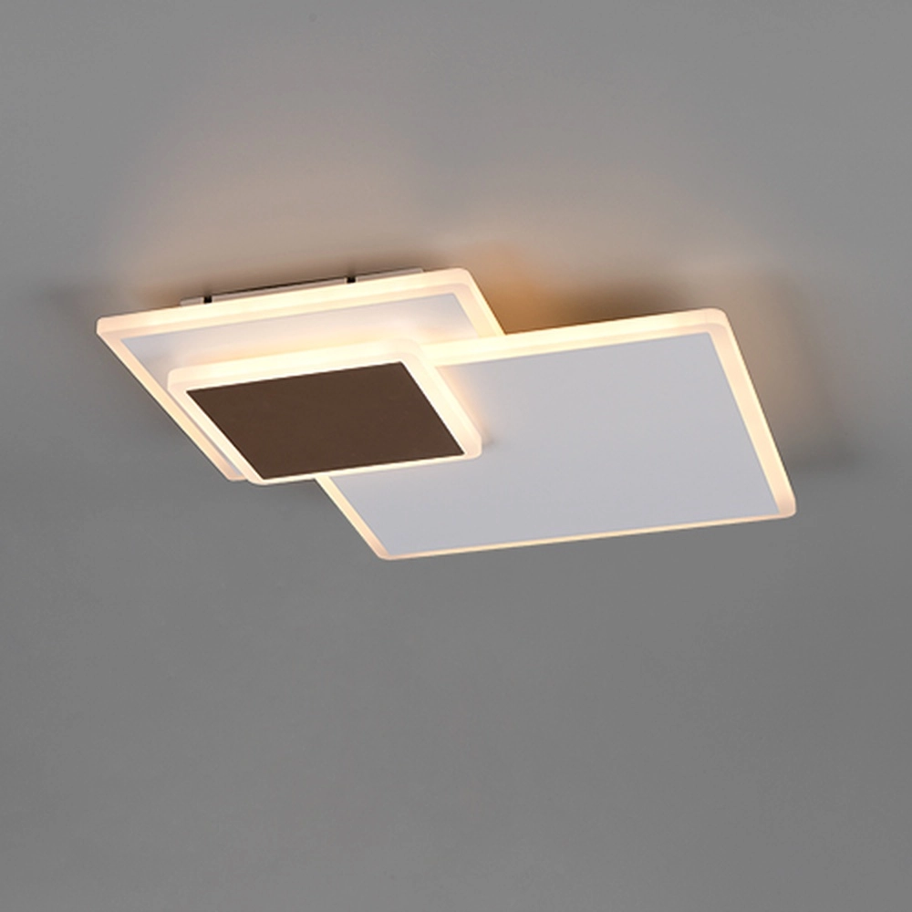Quadratische Deckenlampe Serea Weiß Trio 4017807703788