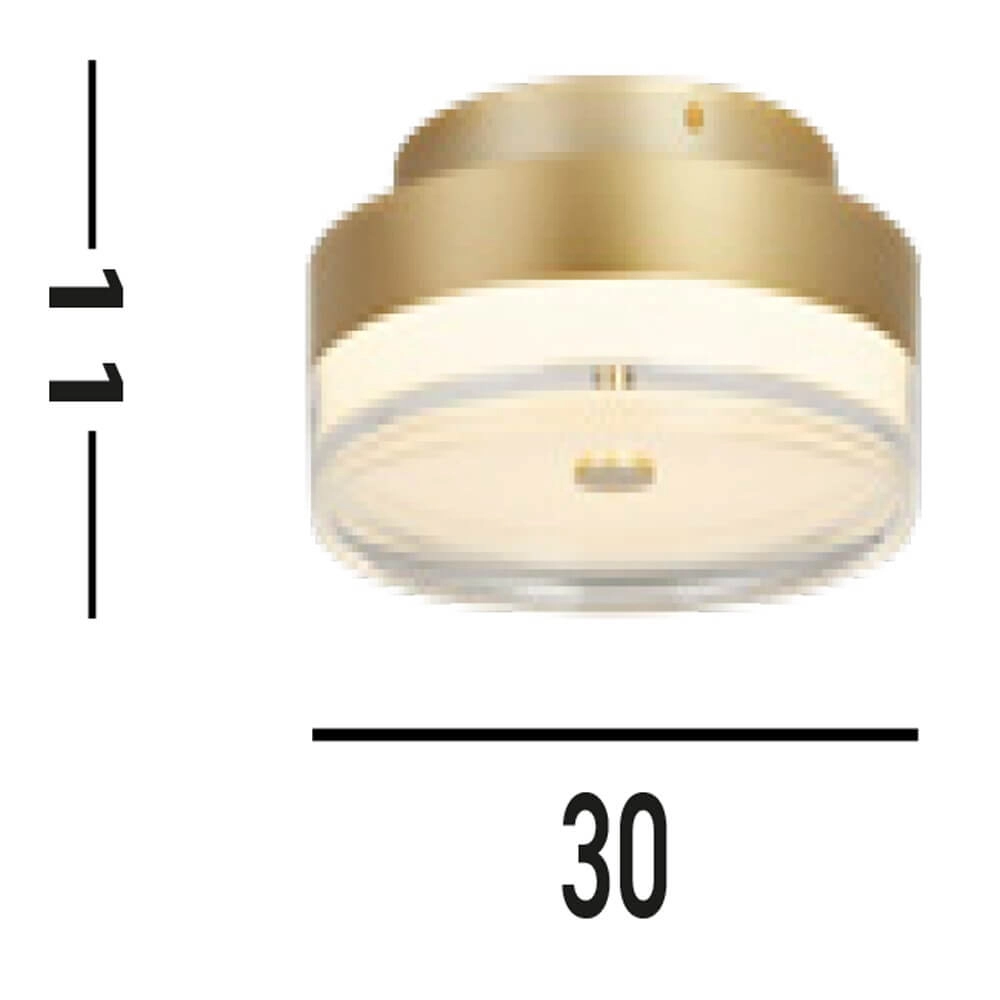 Deckenlampe Cyprus Ø 30cm gold Searchlight 5053423273747