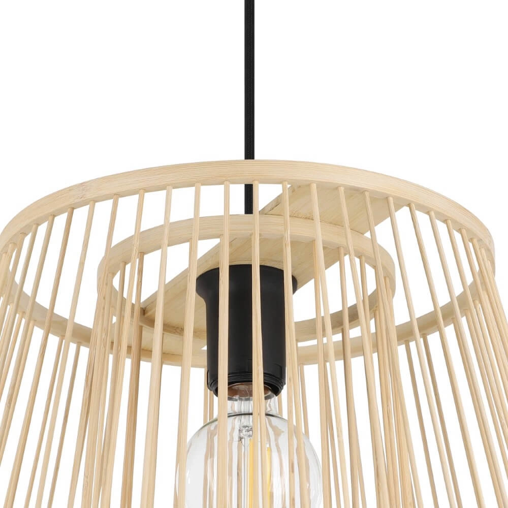 Hängelampe aus Holz Hykeham Ø 38cm Eglo 9002759438524