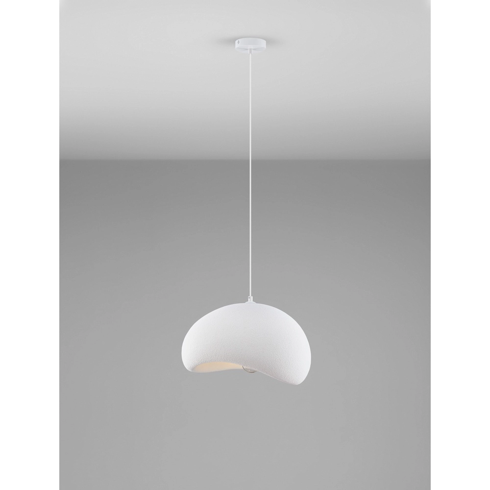 Natürliche Pendelleuchte Aere weiß 40cm Lyora 5212017460776