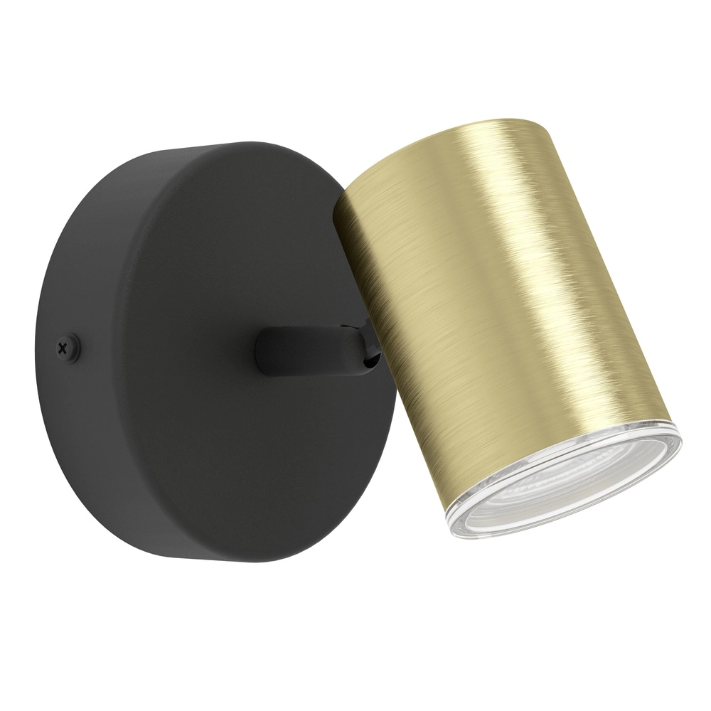 Badezimmerscheinwerfer Consuma 1 GU10 – schwarz mit Gold
