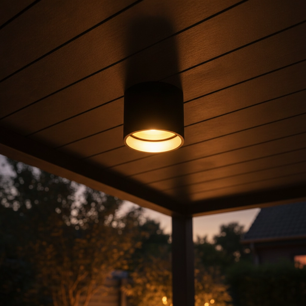 Deckenlampe Ormond Schwarz mit goldener Innenseite