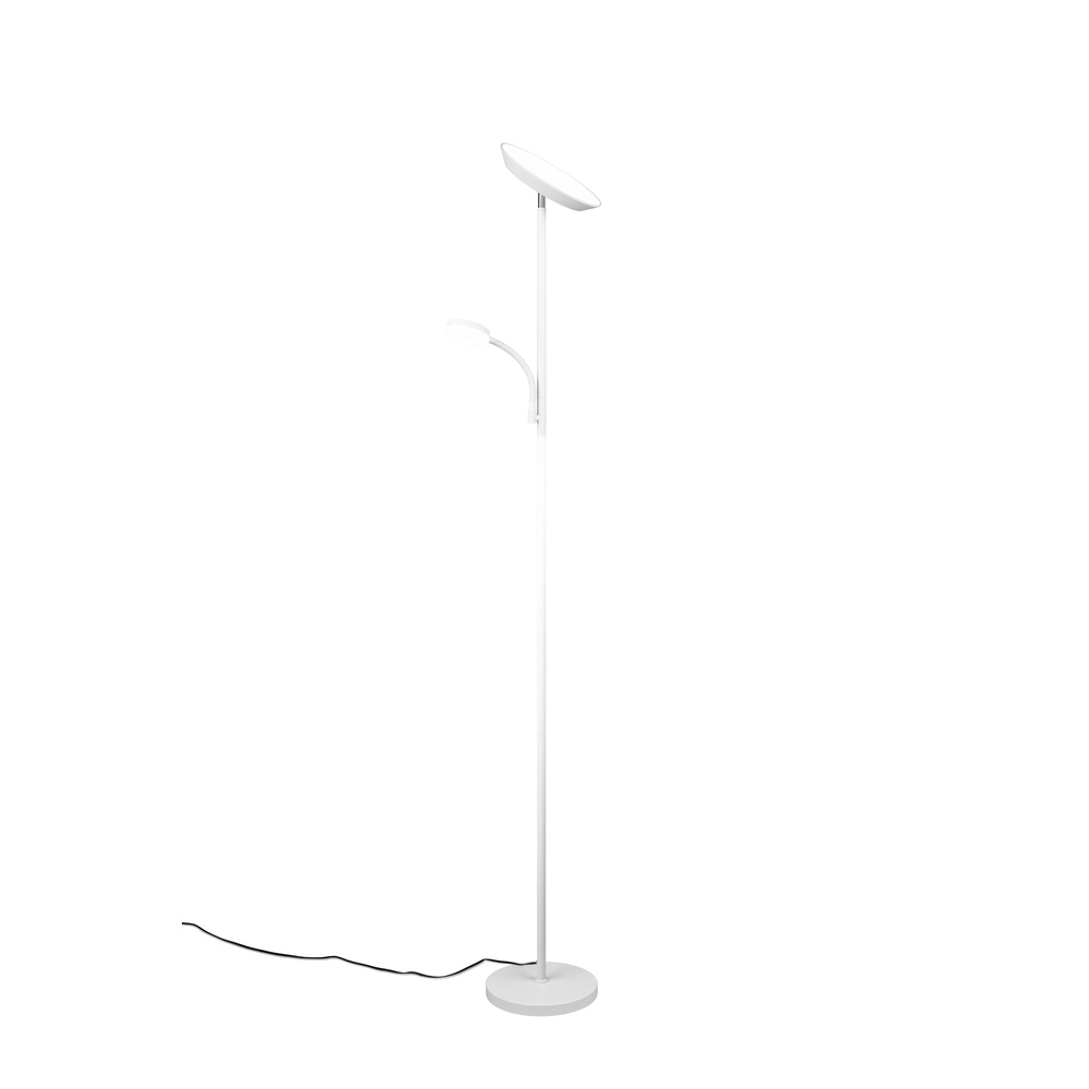 Stehlampe Specter weiß mit Leseleuchte Trio 4017807612301