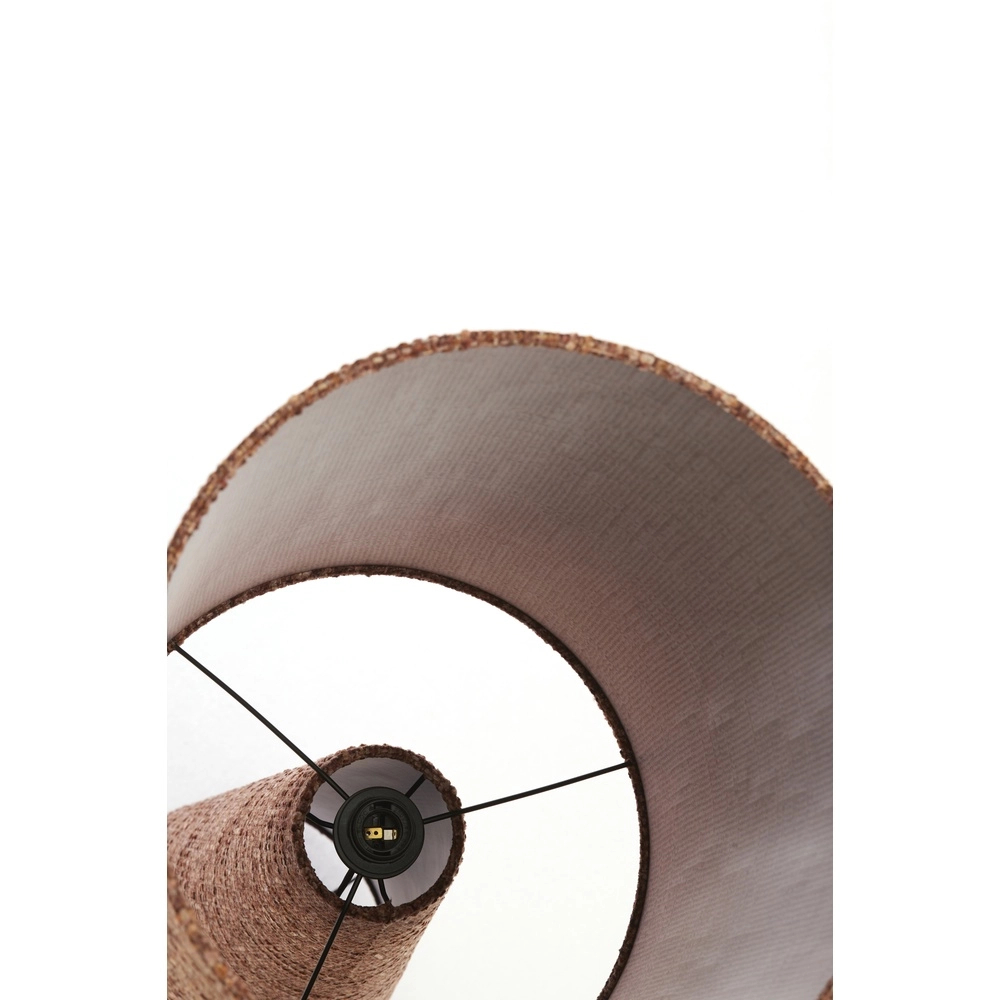 Stehlampe Micky Ø 38cm - Bouclé - Burgunderrot Light & Living 8717807834203