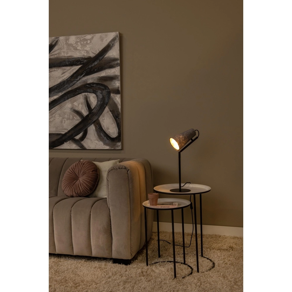 Einzigartige Tischlampe Bensen Grau Lucide 5411212051639
