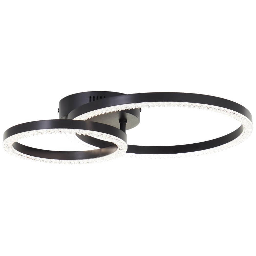 Schwarze Deckenleuchte Aurelia 2500lm Brilliant 4004353442124