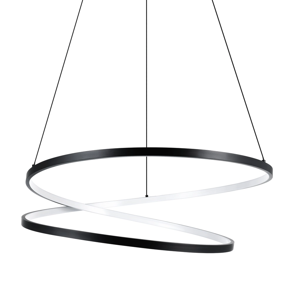 Ø 70cm LED-Pendellicht Ruotale Schwarz Eglo 9008606303526