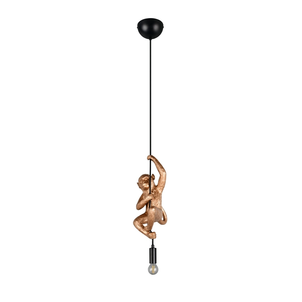 Pendelleuchte Fips Affe Gold Trio 4017807667998