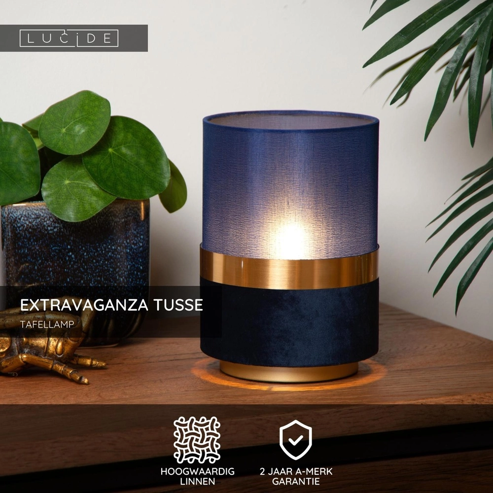 Design-Tischlampe Extravaganza Tusse blaue Ø 15cm Lucide 5411212105547