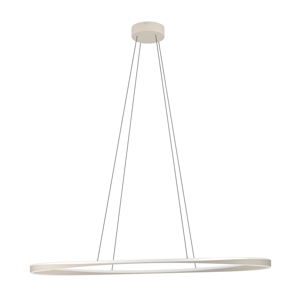 Design-Pendellampe Camerota Sandbraunes Oval