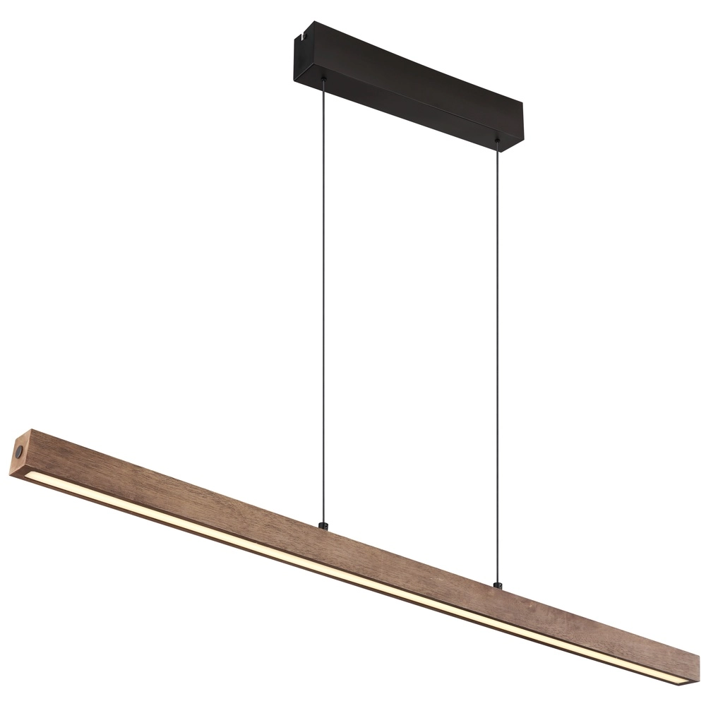 Elegante Pendellampe Olivus Holz 115 cm