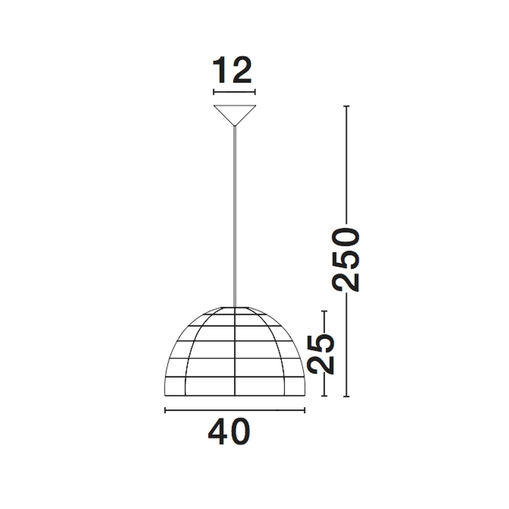Rattan Pendelleuchte Melody Ø 40cm Lyora 5212017416612