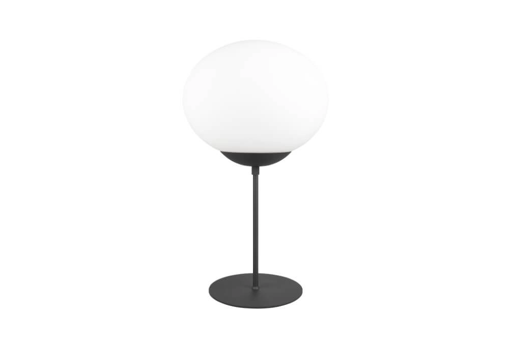 Tischlampe Fomento Ø 30cm - schwarz mit weißem Glas Trio 4017807616163