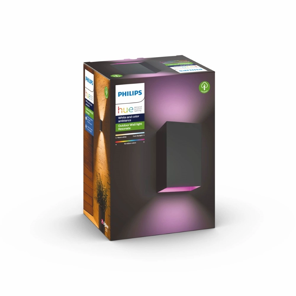 Außenleuchte Up-Down Hue Resonate Schwarz Philips 8718696174388